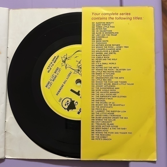 Walt Disney Peter Pan book and record #304 - Picture 3 of 8